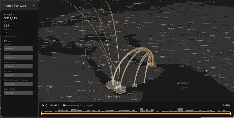 Fuel Shipment Map